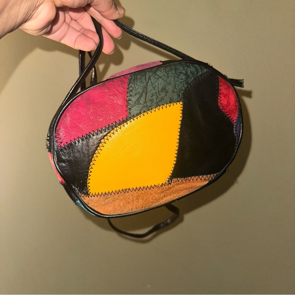Vintage Patchwork crossbody purse